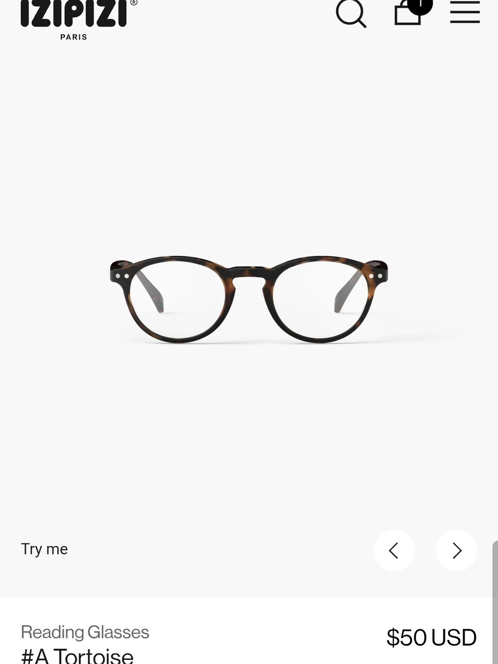 IZIPIZI Tortoise Round Reading Glasses -2.0 Unisex
